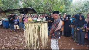 Ritual &#039;Pekandeana Mia-Miana Tana&#039; yang digelar warga Kelurahan Waruruma Kota Baubau