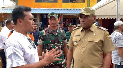 Wali Kota Baubau dan Dandim 1413 Buton Saat menghadiri Peringatan Hari Peduli Sampah Nasional (HPSN) Tingkat Kota Baubau Selasa (21/2/2023)