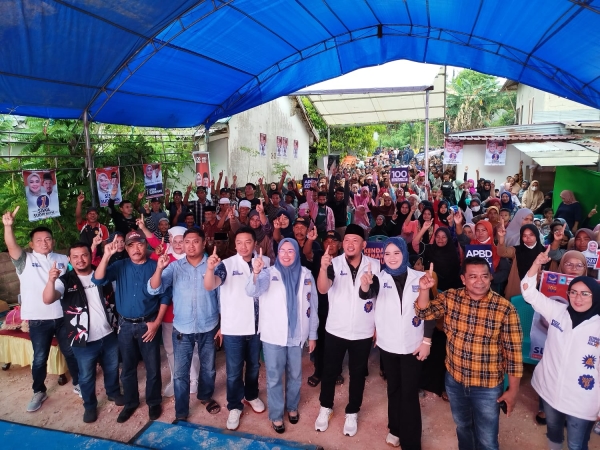 Kampanye terbatas Siska-Sudirman dipadati ratusan pendukungnya di Kelurahan Anggoeya Kecamatan Poasia