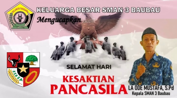 Kepala SMAN 3 Baubau La Ode Mustafa, S.Pd