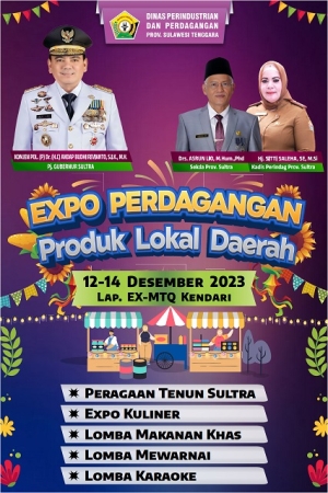 Disperindag Sultra Gelar Expo Perdagangan Produk Lokal