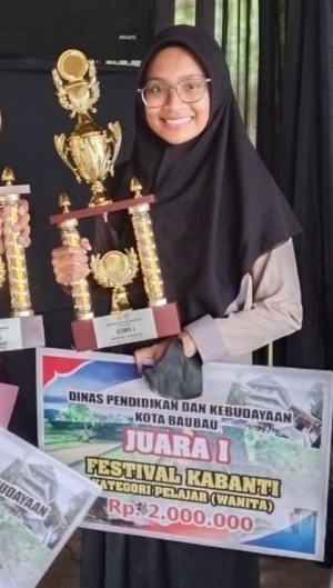 Firdha Nurul Ilmi, Juara 1 Lomba Kabanti Tingkat Pelajar Putri 2023