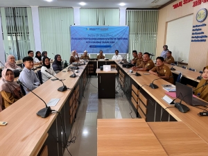 Kegiatan pelatihan tim penilai internal Evaluasi Penyelenggaraan Statistik Sektoral (EPSS) Kota Baubau 2024 Baubau Selasa (23/4/2024).