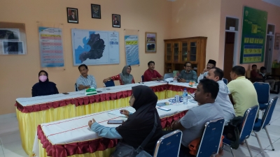 Rapat Evaluasi Pemantapan tugas Yang berlangsung di Sekretariat Forum Jumat (30/12/2022)